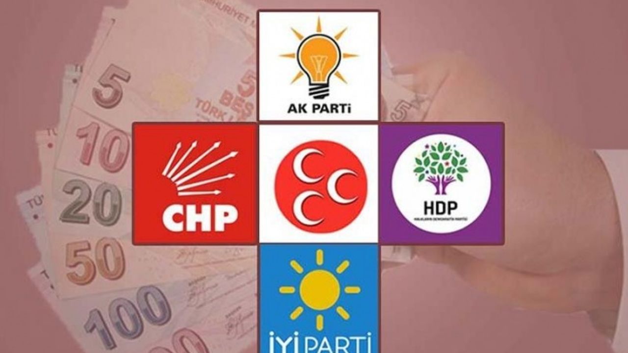 Hangi Siyasi Parti Hazineden Ne Kadar Yardım Alacak, İşte Rakamlar....