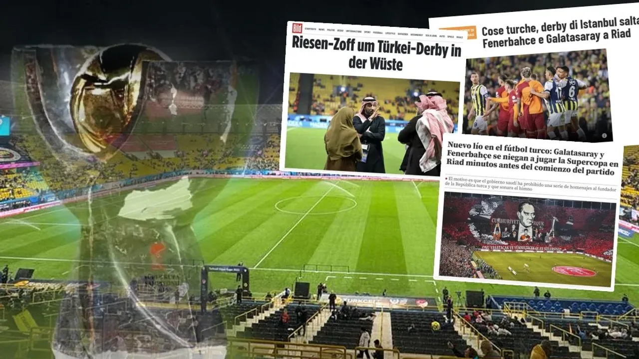 Süper Kupa Skandalı Dünya Basınında: Çöldeki Derbide Büyük Sıkıntı