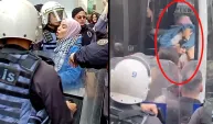 İsrail Protestosuna 'Ters Kelepçe':Protestocu Başörrtülülere AKP Eziyeti, Çok Sayıda Gözaltı