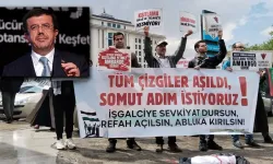 AK Parti Genel Merkezi Önünde 'Nihat Zeybekci' Protestosu:İşbirlikçi İktidar İstemiyoruz, İncirlik ve Kürecik Kapatılsın