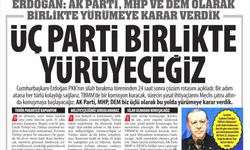 Erdoğan:AK Parti, MHP, DEM Biz Üçlü Olarak Bu Yolda Yürümeye Karar Verdik