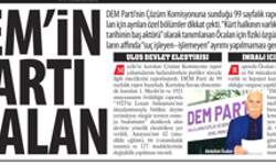 DEM'in Şartı Öcalan ve PKK’lıların Affında “Suç İşleyen–İşlemeyen” Ayrımı Yapılmaması Gerektiği