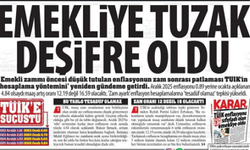 Emekliye Tuzak Deşifre Oldu:  'Zam Ayarlı’ Enflasyon Hesaplamalarına 'Tesadüf Olamaz' 12.19 Zeğil 16.59 Olacaktı...