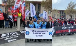 Okullara Saldırılar Ayağa Kaldırdı: Öğretmenler Sokağa Çıktı, ''Şiddete Hayır''