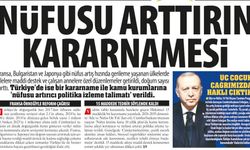 Nüfusu Arttırın Kararnamesi: 'Türkiye’de Doğurganlık Hızı 2017’den İtibaren 2.1’in İltına, 2024’te ise 1.48’e Düştü'