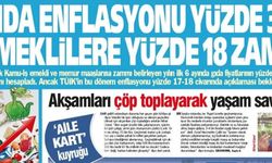 Yeniçağ Gazetesi: Gıda  Enflasyonu Yüzde 35 Emeklilere Yüzde 18 Zam