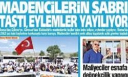 Yeniçağ Gazetesi: 'Madencilerin Sabrı Taştı, Eylemler Yayılıyor'