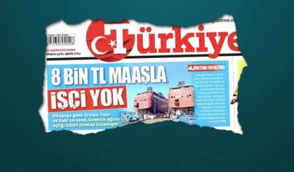 Türkiye Gazetesinin mMnşetine Tepki Yağdı: 'Bu Manşeti Atan Chil Vasıflı Kaynak...'