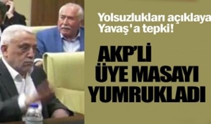 Yolsuzlukları Açıklayan Başkan Mansur Yavaş'a Tepki! AKP’li Üye Masayı Yumrukladı