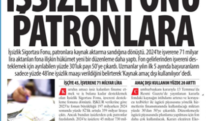 İşsizlik Fonu Patronlara: Krizin Faturası Halka Kaynaklar Patronlara