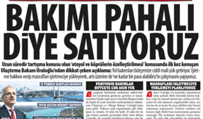 Köprü Satışına İlginç Gerekçe: ''Bakımı Pahalı Diye Satıyoruz''