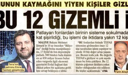 Fon Vurgununda Kim Bu 12 Gizemli İsim?