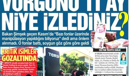 1.1 Trilyonluk Fon Balonu Patladı, Faturayı Vatandaş Ödeyecek, Vurgunu  11 Ay Niye İzlediniz?