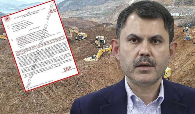 Erzincan İliç'te Yaşanan Maden Faciasının Altından Murat Kurum'un İmzası Çıktı