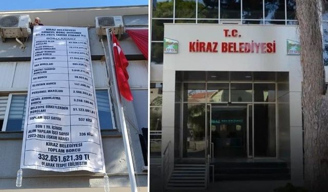 AKP'den CHP'ye Geçen Belediyenin Borcu Kalem Kalem Binaya Asıldı