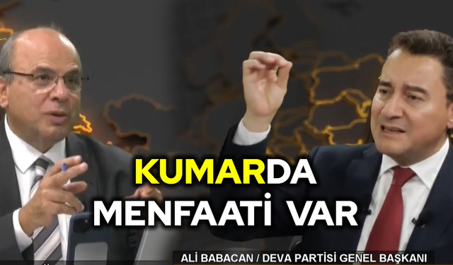 Ali Babacan: İktidarın Tek Derdi Menfaat! Faize Nas Var da Kumara Yok mu? Tutarlılık Yok...