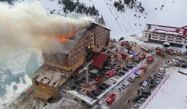 Bolu'da Kayak Merkezinde Otel Yangını; 10 Ölü, 32 Yaralı