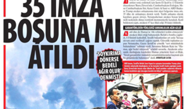 Ateşkes Masada Kaldı: 35 İmza Boşuna mı Atıldı, İmza Sahipleri Neden Tepkisiz?