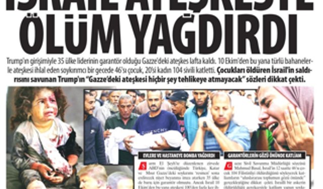 İsrail Ateşkeste Ölüm Yağdırdı: 35 Ülke Liderinin Garantör Olduğu Gazze'deki Ateşkes Lafta Kaldı