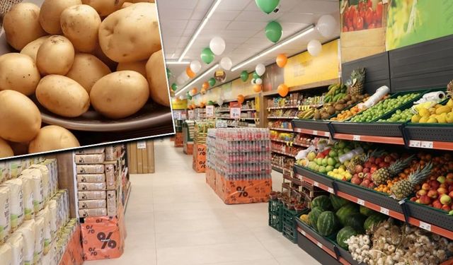 Marketlerde 22 Üründe Fiyatlar Arttı: Zam Şampiyonu Yine Patates Oldu