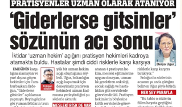 Hastanelerde Uzman Hekim Açığı: 'Giderlerse Gitsinler' Sözünün Acı Sonu
