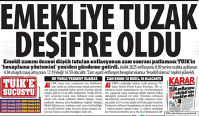 Emekliye Tuzak Deşifre Oldu:  'Zam Ayarlı’ Enflasyon Hesaplamalarına 'Tesadüf Olamaz' 12.19 Zeğil 16.59 Olacaktı...