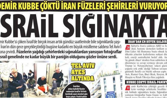 Demir Kubbe Çöktü İran Füzeleri Şehirleri Vuruyor: İsrail Sığınakta