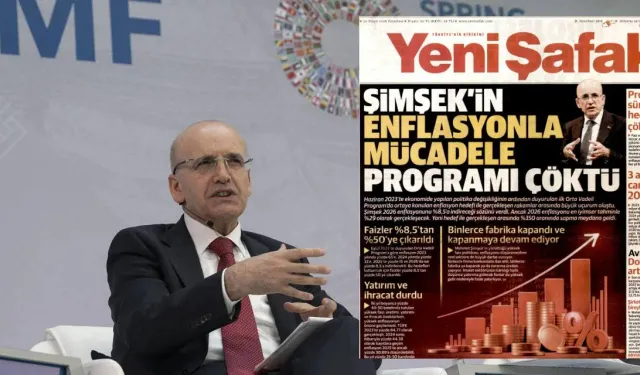 Mehmet Şimşek İçin Geri Sayım mı? İktidara Yakın Yeni Şafak 'Çöktü' Diye Manşet Attı