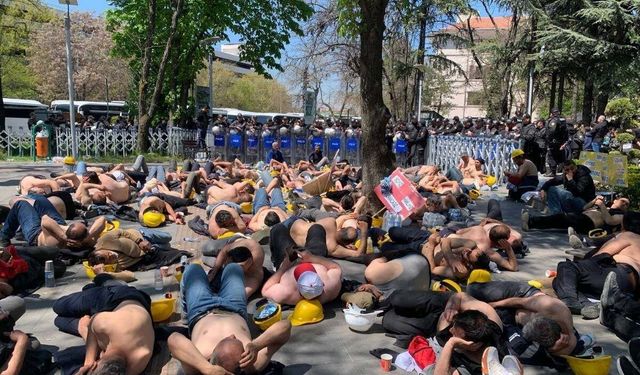 Ablukaya Alınan Madenciler Yeniden Yürüyüşe Geçti! Polisten Biber Gazlı Müdahale