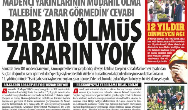 Madenci Yakınlarının Müdahil Olma Talebine 'Zarar Görmedin' Cevabı: 'Baban ve Eşin Ölmüş Zararın Yok'