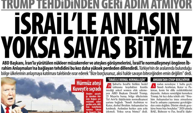Trump Küstah Tehdidinden Geri Adım Atmıyor: İsrail'le Anlaşın Yoksa Savaş Bitmez, İnsanlar Bunların Kölesi mi?
