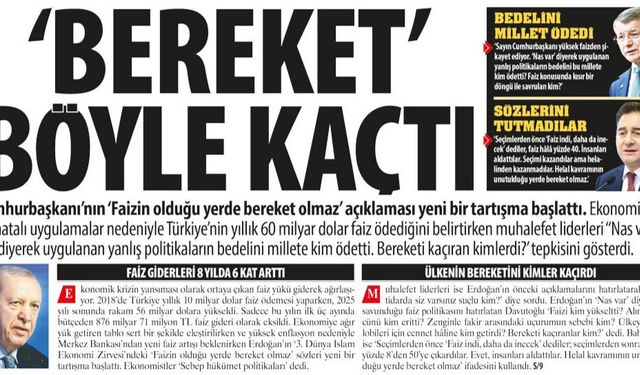 Türkiye’nin Faiz Yükü Her Yıl Katlanıyor: 'Bereket' Böyle Kaçtı, Türkiye’nin Yıllık 60 Milyar Dolar Faiz Ödediği