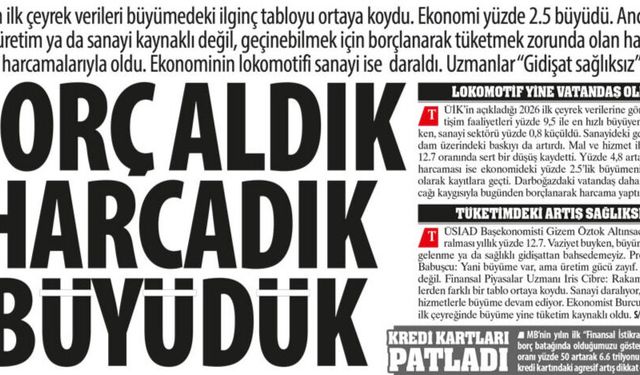 Borç Aldık Harcadık Büyüdük: Ekonominin Lokomotifi Sanayi Daraldı, Uzmanlar “Gidişat Sağlıksız”