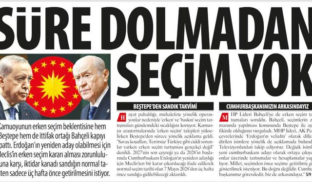 Süre Dolmadan Seçim Yok: Erken Seçim Beklentisine Beştepe ve Bahçeli Kapıyı Kapattı