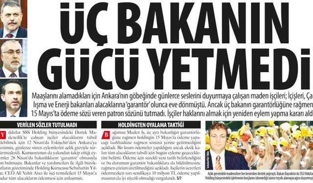 Üç Bakanın Gücü Yetmedi: Patron Sözünü Tutmadı, İşçiler Haklarını Almak İçin Yeniden Eylem Yapma Kararı Aldı