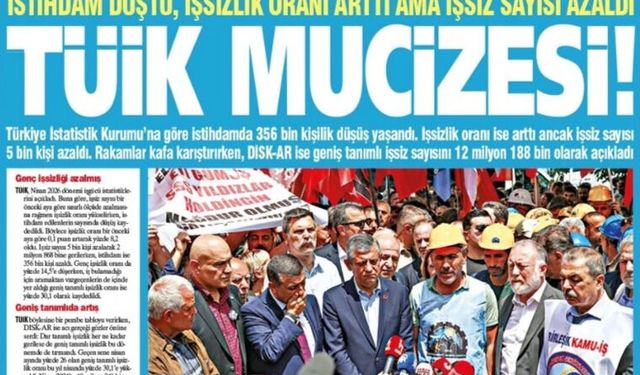 TÜİK MUCİZESİ! İstihdam Düştü, İşsizlik Oranı Arttı Ama İşsiz Sayısı Azaldı