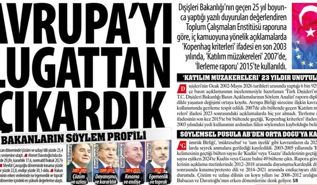 Avrupa'yı Lugattan Çıkardık: 'Katılım Müzakereleri' 2007'de, 'İlerleme Raporu' 2015'te Kullanıldı