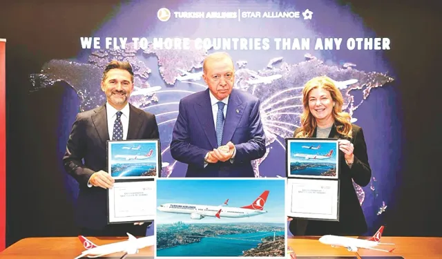 THY ABD'den 150 Boeing Uçağı Alacak, İmzalar Erdoğan'ın Huzurunda Atıldı