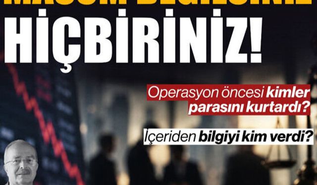 İsmet Özçelik: ''Fon vurgunu: Masum Değilsiniz Hiçbiriniz!''