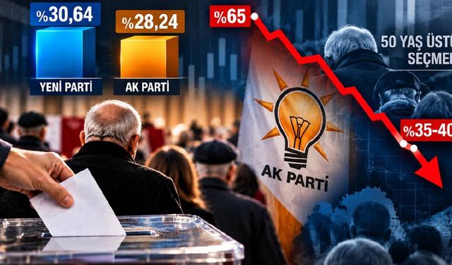Son Seçim Anketinde Birinci Parti Değişti: AK Parti'nin En Güçlü Olduğu Seçmen Grubunda 25 Puanlık Kayıp