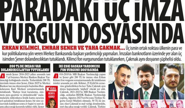 Paradaki Üç İmza Vurgun Dosyasında: İmzaları Cebimizde Dosyaları Adliyede