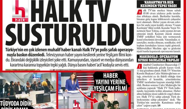 HALK TV Susturuldu: Türkiye’yi Şoke Eden Şafak Baskını... Polis Ekipleri Televizyon Binasını Bastı
