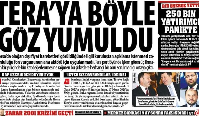 Tera’ya Böyle Göz Yumuldu, Olağan Dışı Hareket Neden Görülmedi?