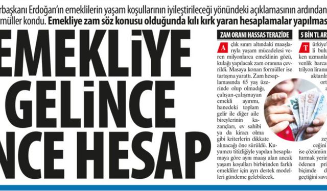 Emekliye Gelince İnce Hesap: Emeliye Zamda Kuruş Hesabı