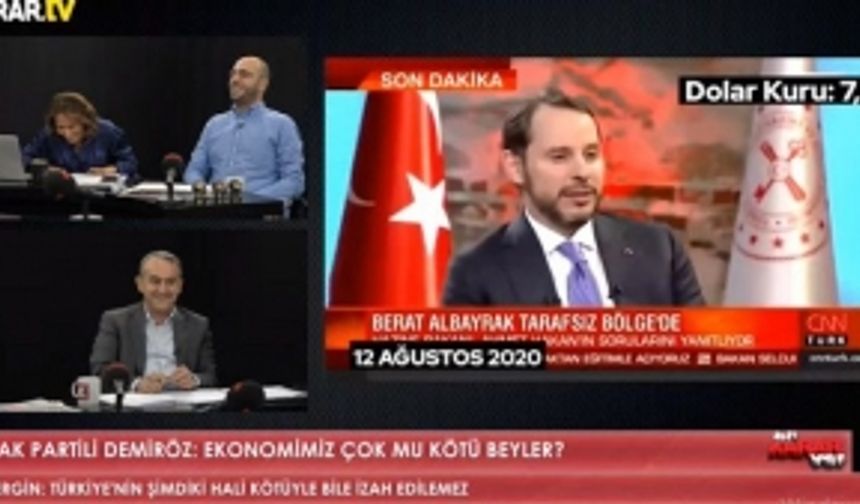 Canlı Yayında Berat Albayrak'ı İzlerken Kendilerini Tutamayıp Güldüler