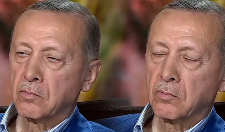 Erdoğan Canlı Yayında Uyuyunca Kamera Bir Anda Spikere Döndü