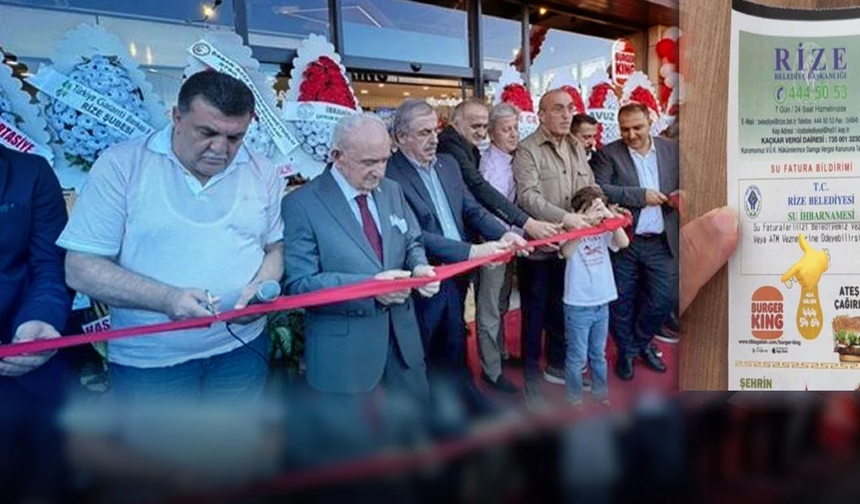 AK Partililerin Tam Kadro Katılımı İle Sadece Kurdele Kesmemişler: Burger King Faturada