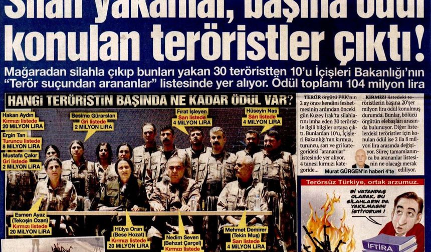 Barış Güvercinleri En Azılı Teröristler Çıktı: Terör Örgütünden 116 Milyon TL'lik Poz