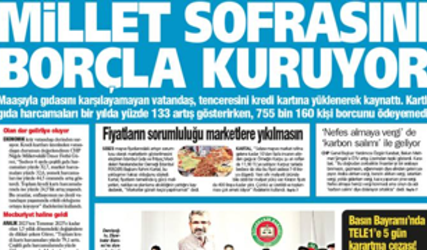Millet Sofrasını Borçla Kuruyor: Tencere Kredi Kartıyla Kaynıyor