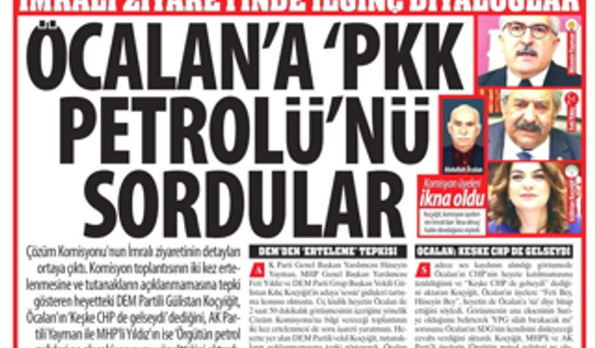 İmralı Ziyaretinde İlginç Diyaloglar: Öcalan'a 'PKK Petrolü'nü Sordular, ‘Örgütün Petrol Gelirleri Ne Olacak’